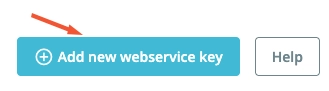 Add new webservice key button in PrestaShop