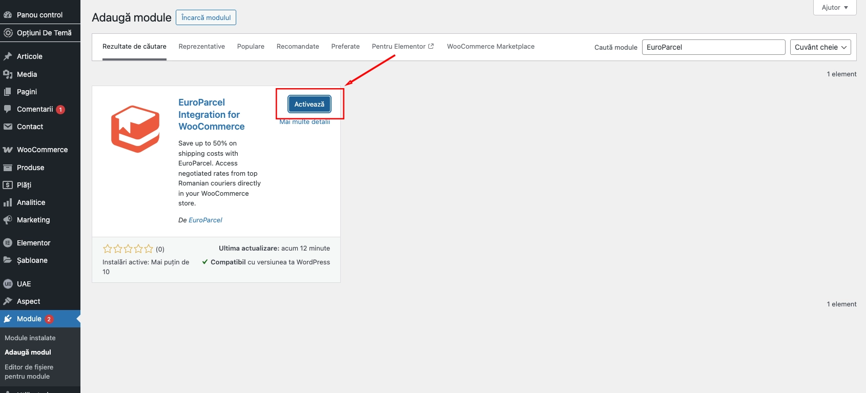 Activate plugin